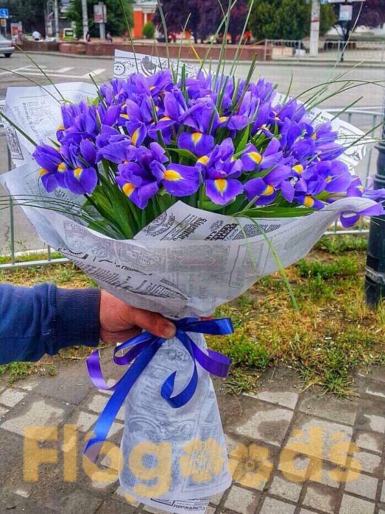 Букет «101 ирис» за 31 656 руб.